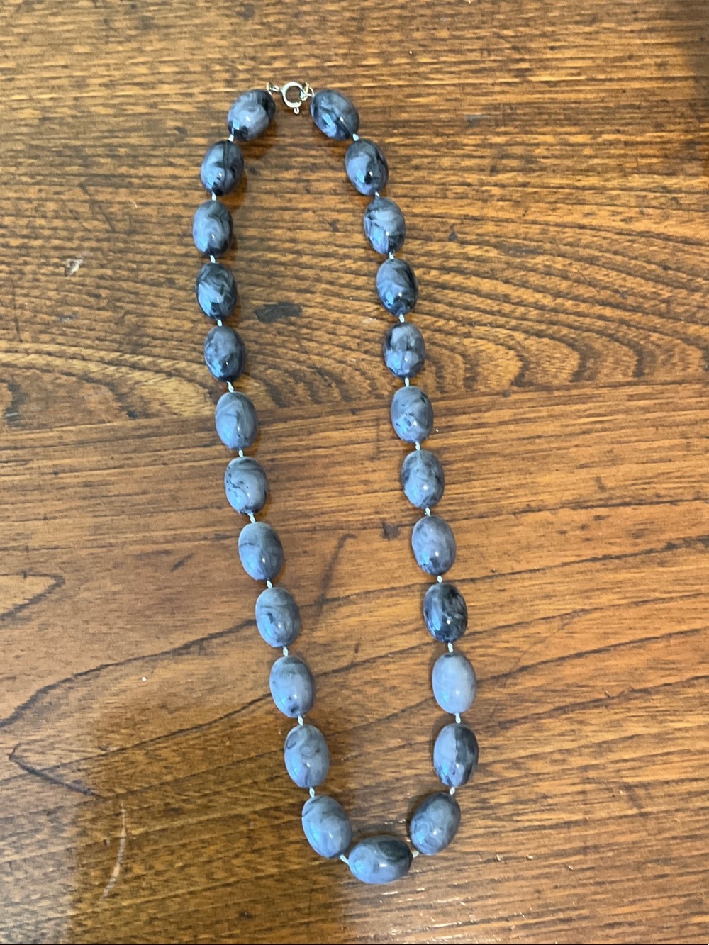 Gray Bead Necklace - Picture 4 of 5